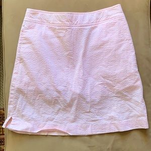 Vineyard Vines seersucker golf skort